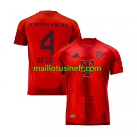 Maillot de Foot Bayern Munich Matthijs de Ligt 4 Domicile 2024-25